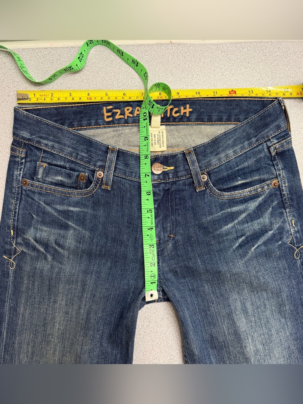 Vintage Y2K Ezra Fitch by Abercrombie & Fitch 2000s Denim Capri Jeans - Picture 7 of 8